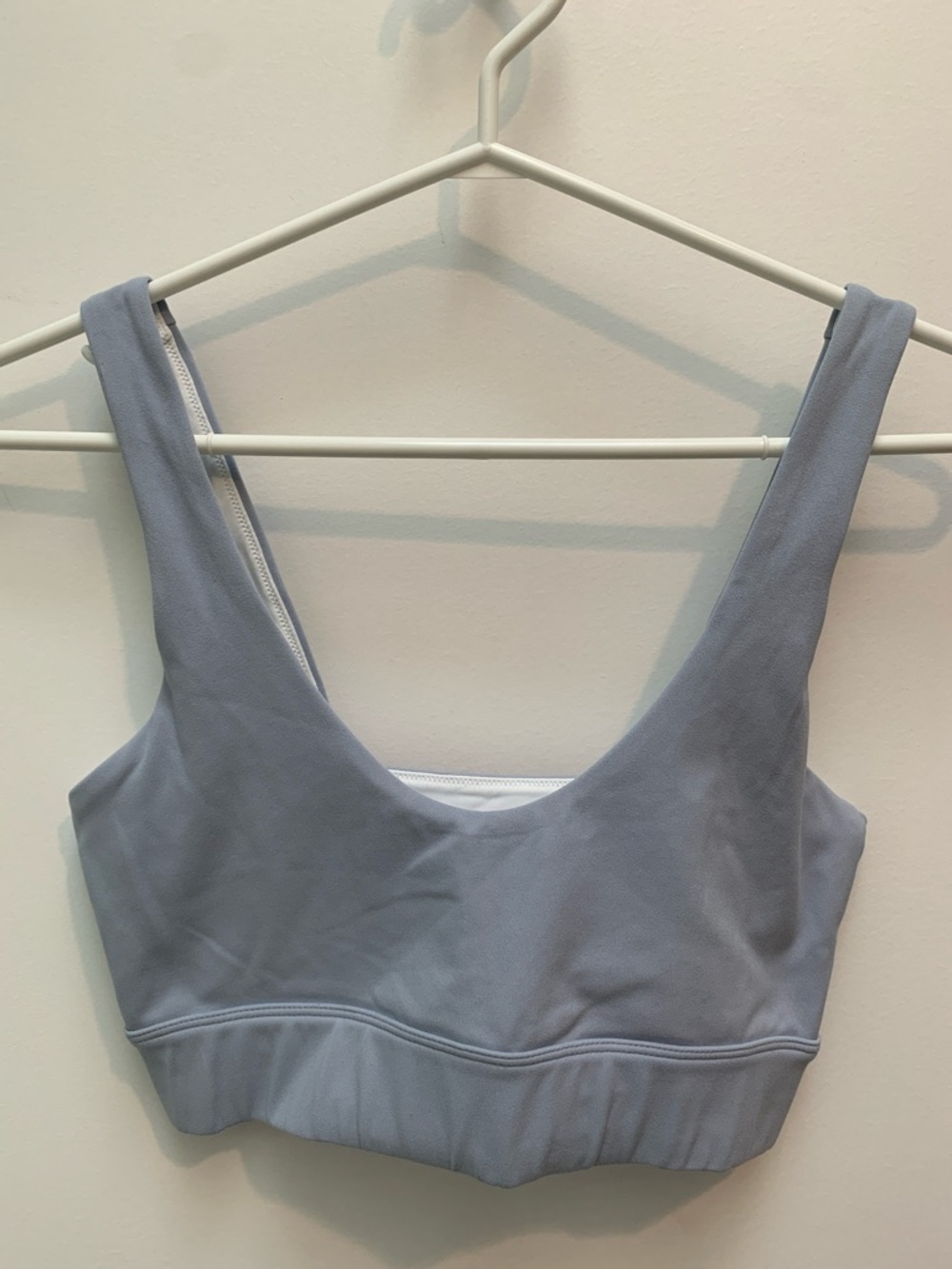 Varley Dusty Blue Scoop Sports Bra